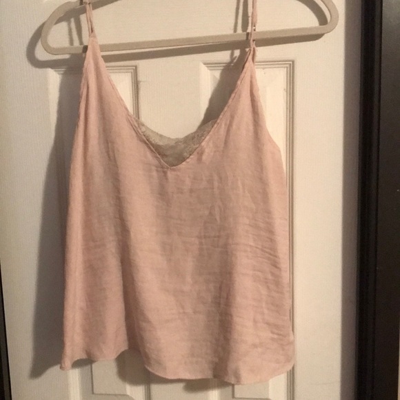 Blush silk tank top - Picture 1 of 4